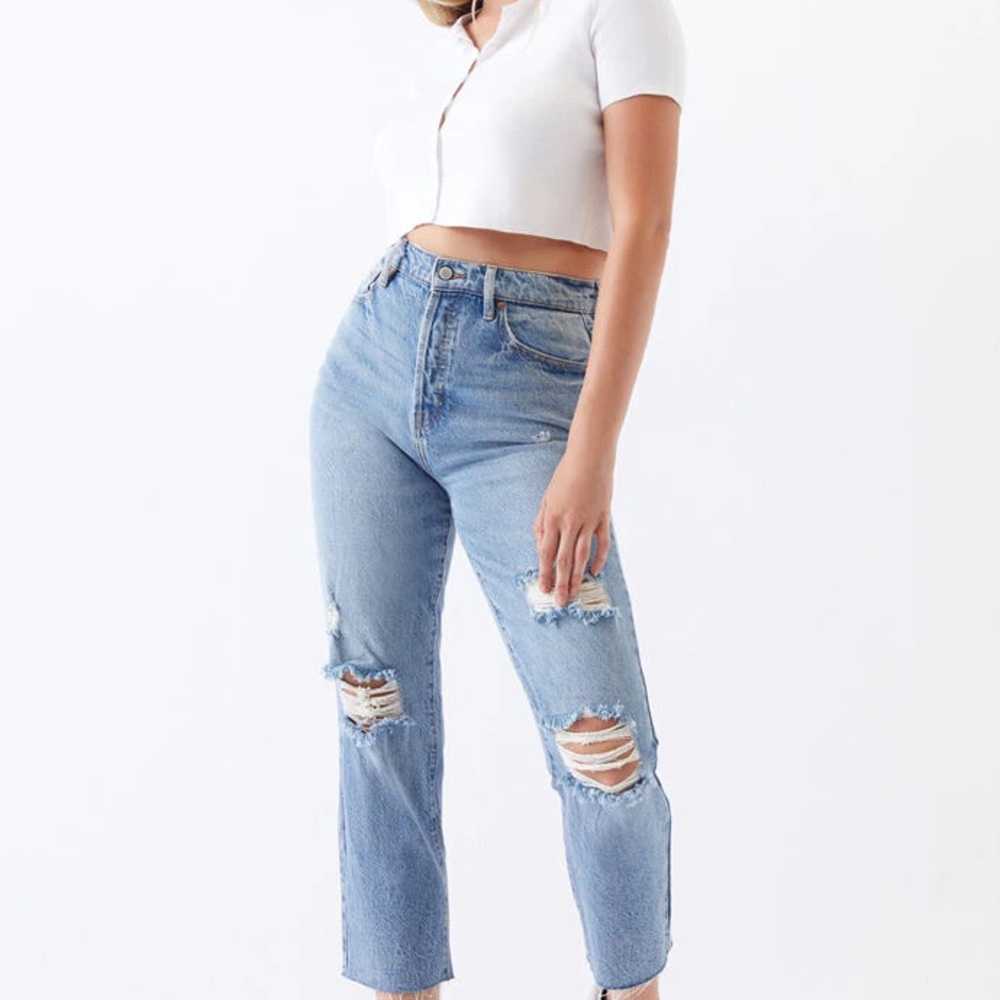 PacSun Light High Waisted Straight Leg Jeans